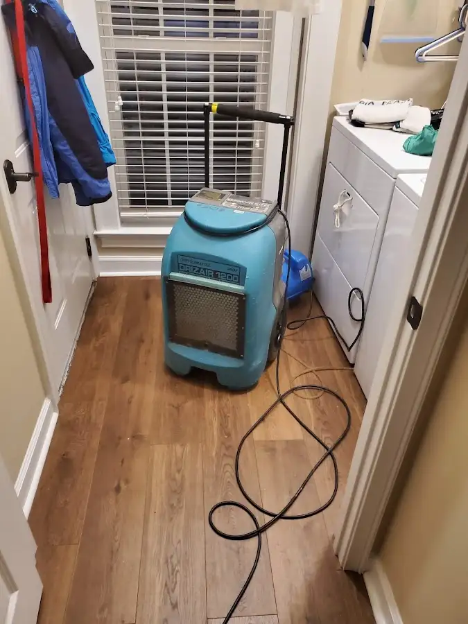 Commercial dehumidifier deployed for Flood Damage Cleanup in Phoenixville