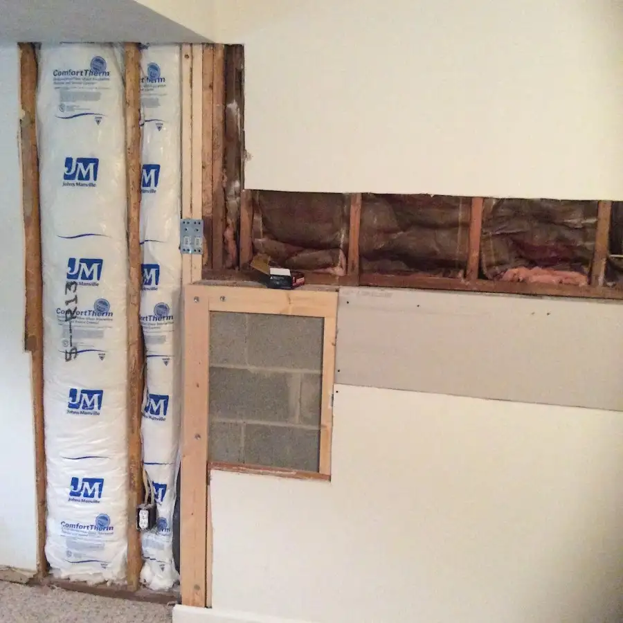 Wall insulation replacement during Odor Removal & Deodorization in Phoenixville